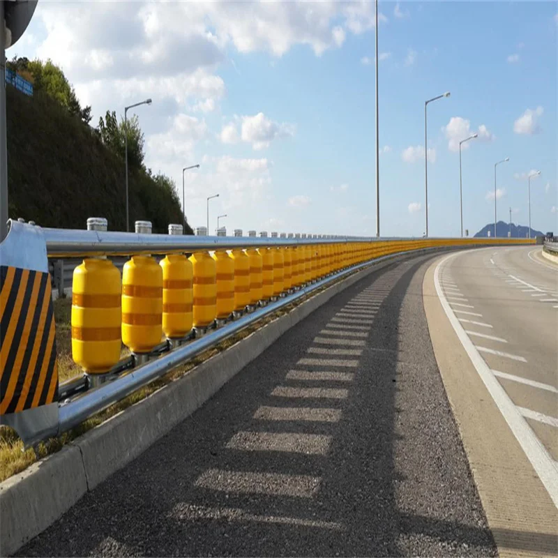 roller barrier EVA traffic guardrail rolling barrier Cheap factory price Car collision safety