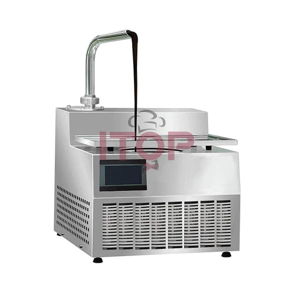 Непрерывная маленькая машина для производства шоколадных батончиков плавления шоколада с вибрационным столом купить Шоколад