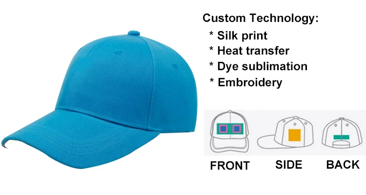 Cheap Pure Color Blank Baseball Fitted Cap Hat Custom Logo