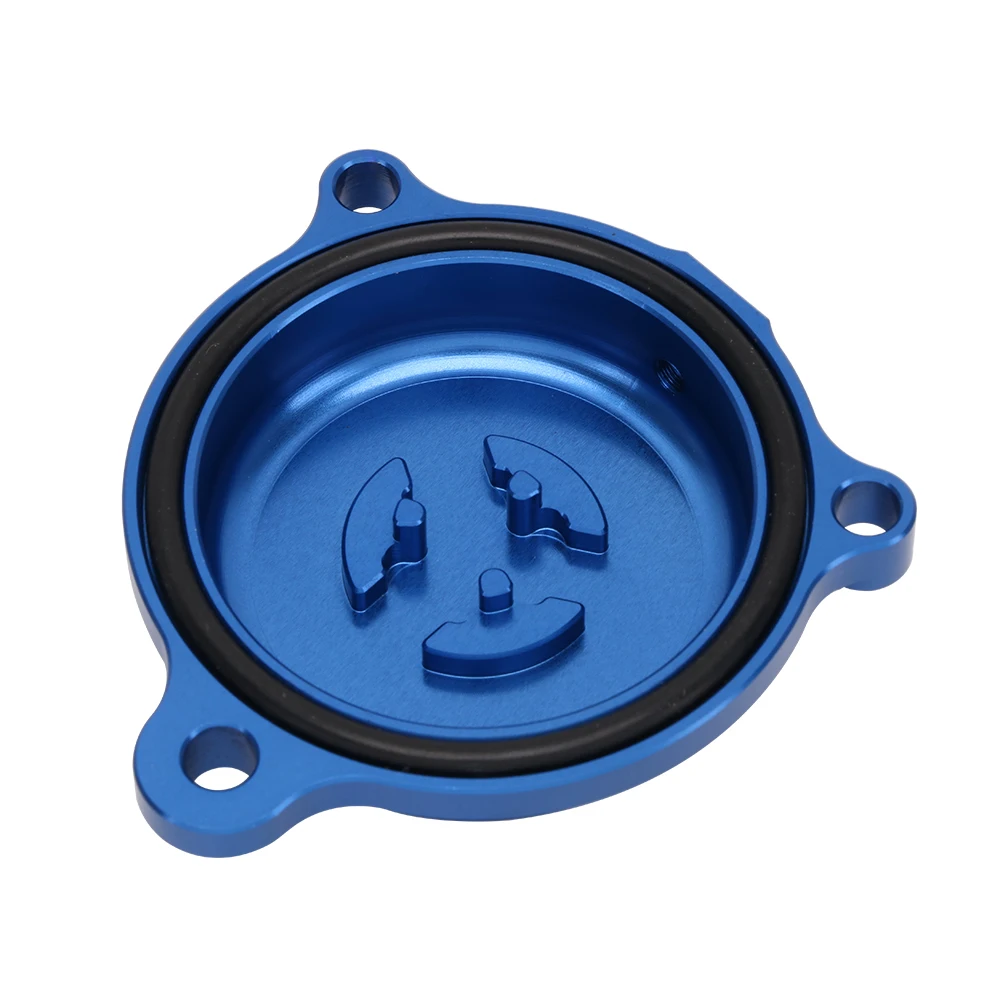 JFG CNC Motorcycle Engine Guard Engine ATV Oil Filter Cover for Yamaha YFM700 Raptor 700 Parts  700R Motorcycle