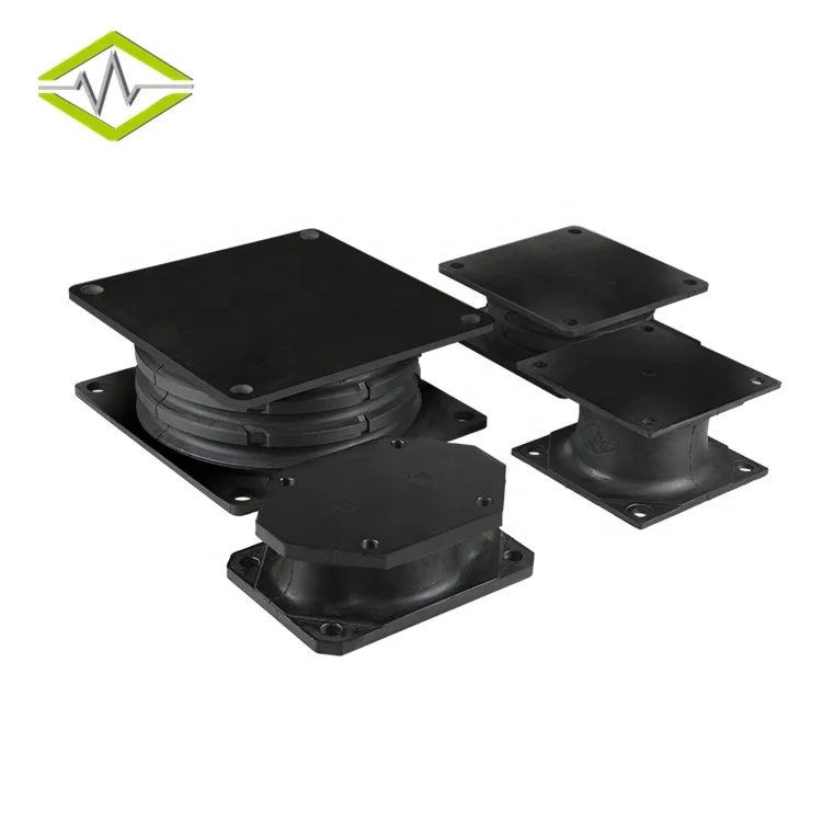 Large loading weight anti vibration rubber mount for plate