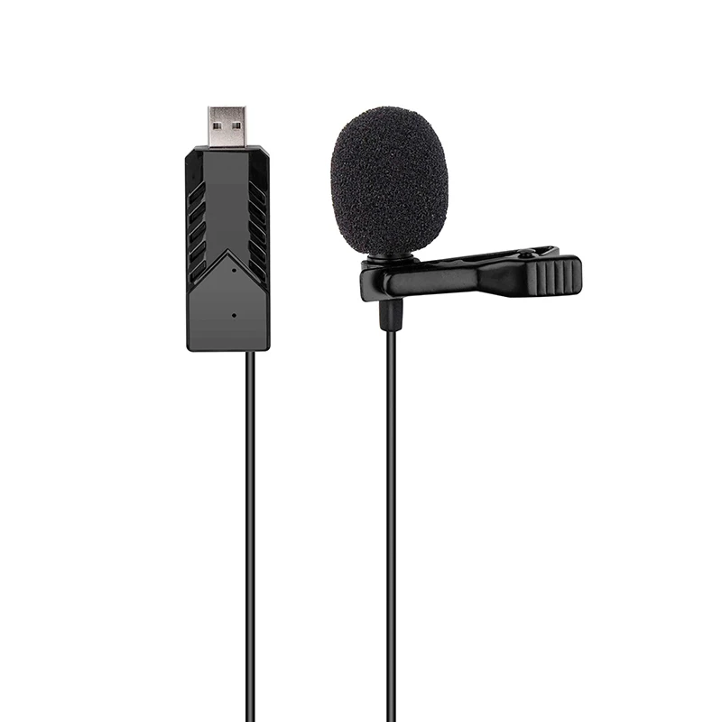 USB Omnidirectional Lavalier Microphone Computer For Yoga TikTok game Live broadcast