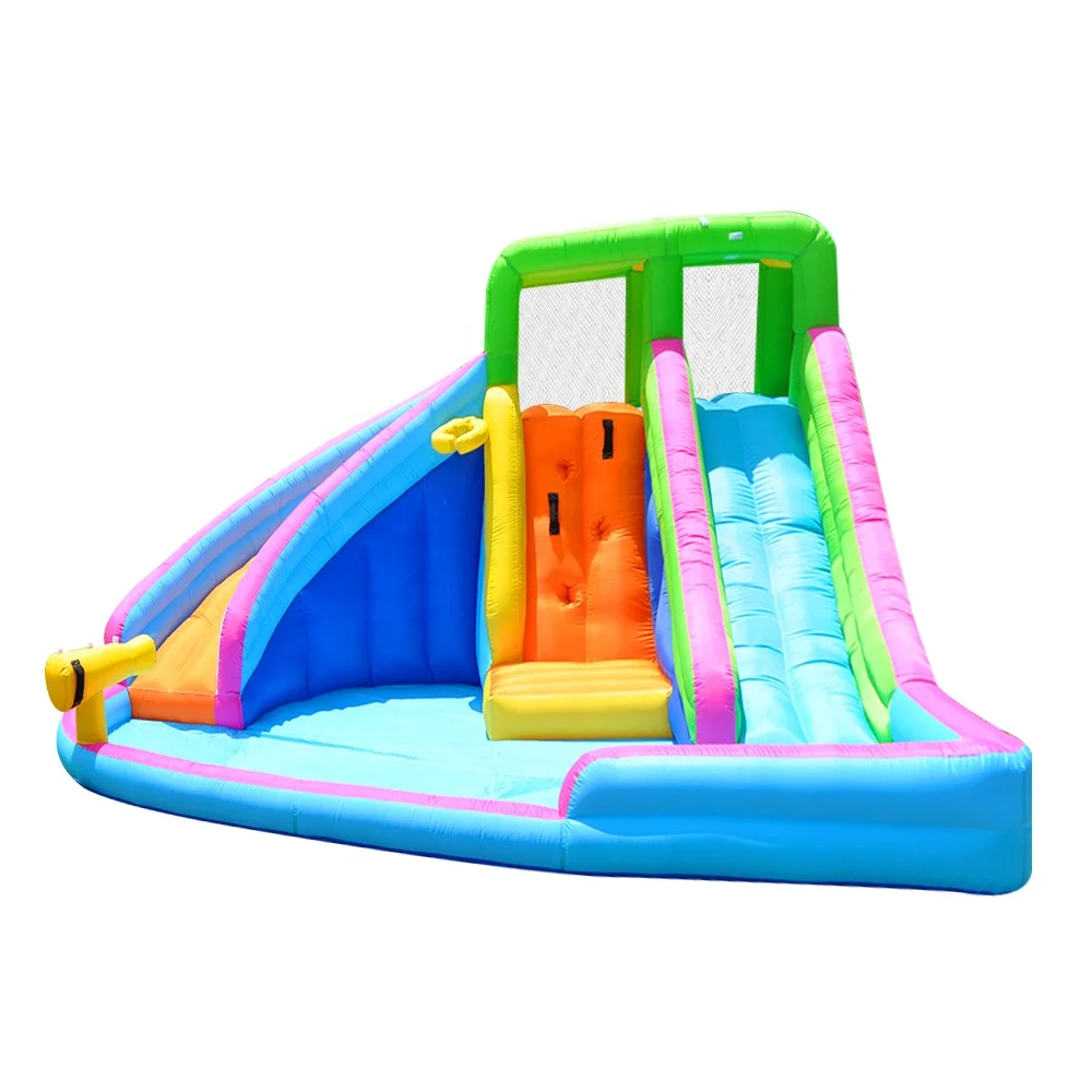 Safety joy nice pretty kid toy all ages oxford fabric slide inflatable castle inflatable bounce house jumping trampoline combo