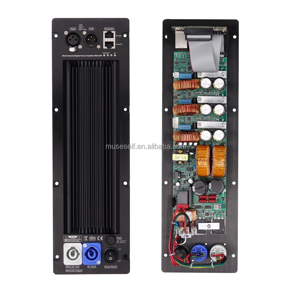 EIF//AF3 power supply digital built-in amplifier 3*400W 3-channel Class D speaker power board amplifier board module