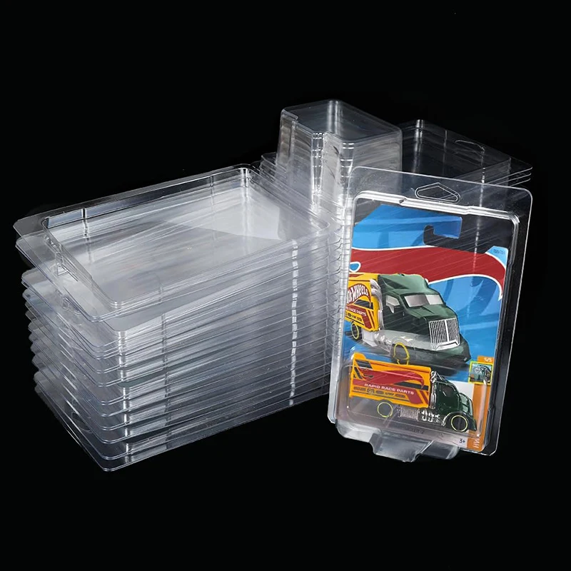Clear PVC Plastic Hot Wheels Toy Cars Clamshell Blister Packaging PET Protector Clam Shell Display Packaging