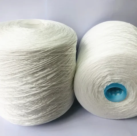 2025 полиэфирная кольцевая Пряжа 20s/2 20s/3 20s/4 витая переработанная Штапельная пряжа
