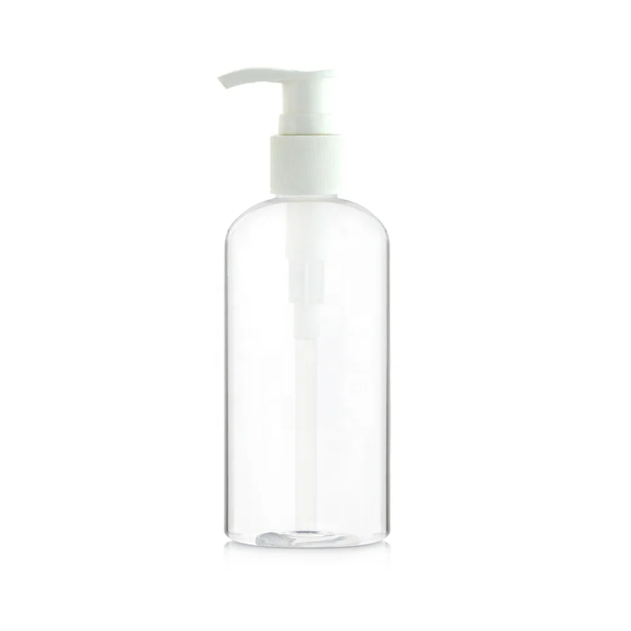 
pump sprayer empty clear PET liquid soap shower gel liquid plastic pump bottle 