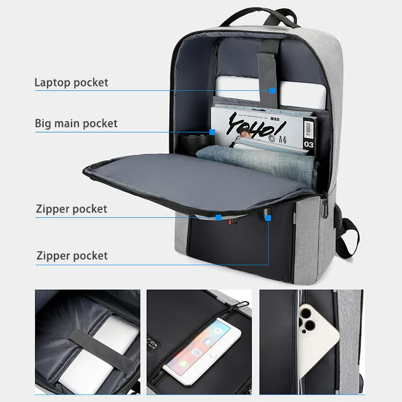 New design usb charging backpack bag for school gift