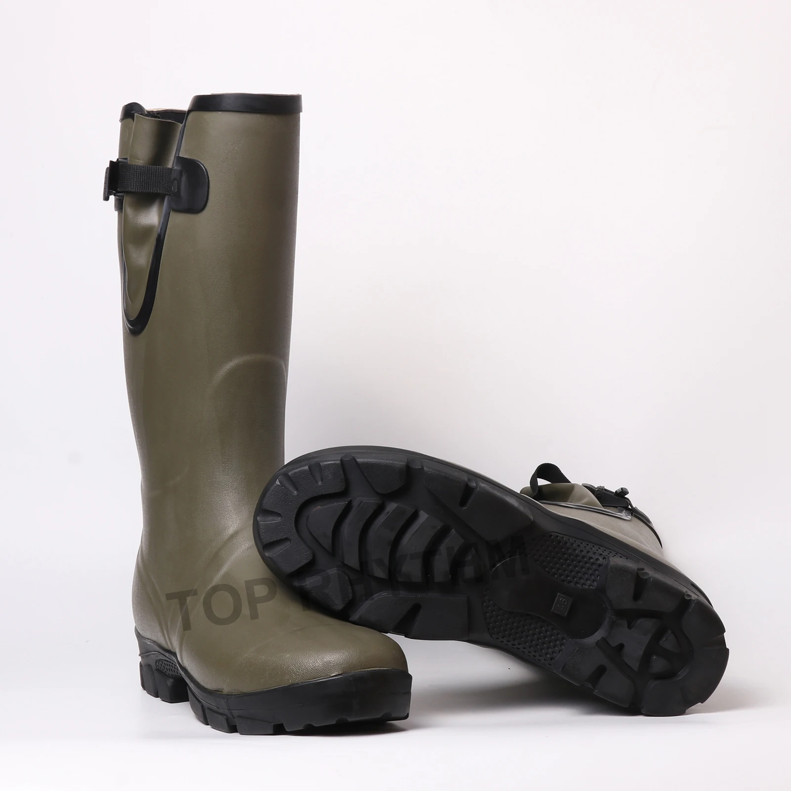 safty shoes again rain green garden work knee high men shoes waterproof vietnam rain boots