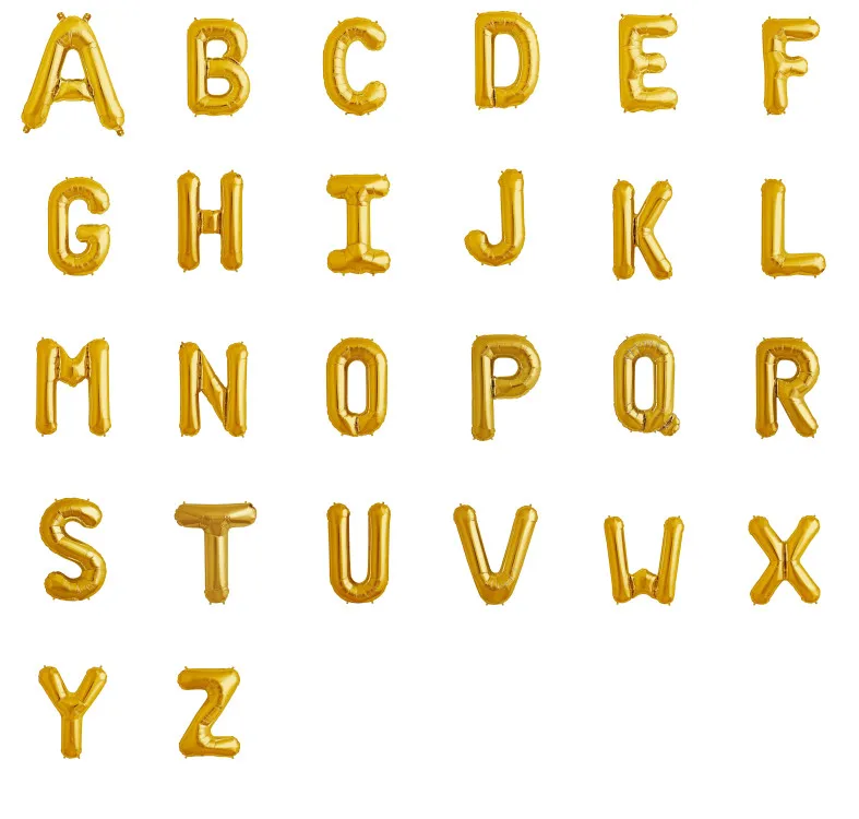 16 дюймов буквы А до Z Алфавит фольга шары письмо День рождения Свадьба украшение событие & товары для вечеринок день воздушные