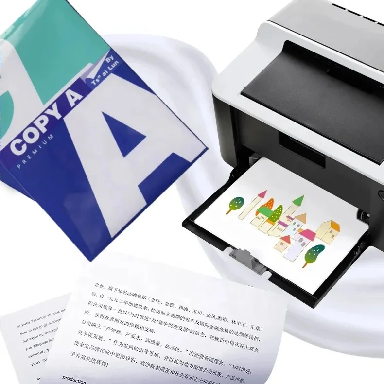 customization multicopy a4 size office white paper hojas de 75 gram 80 70 75 gram 500 sheets bond paper for HP printer