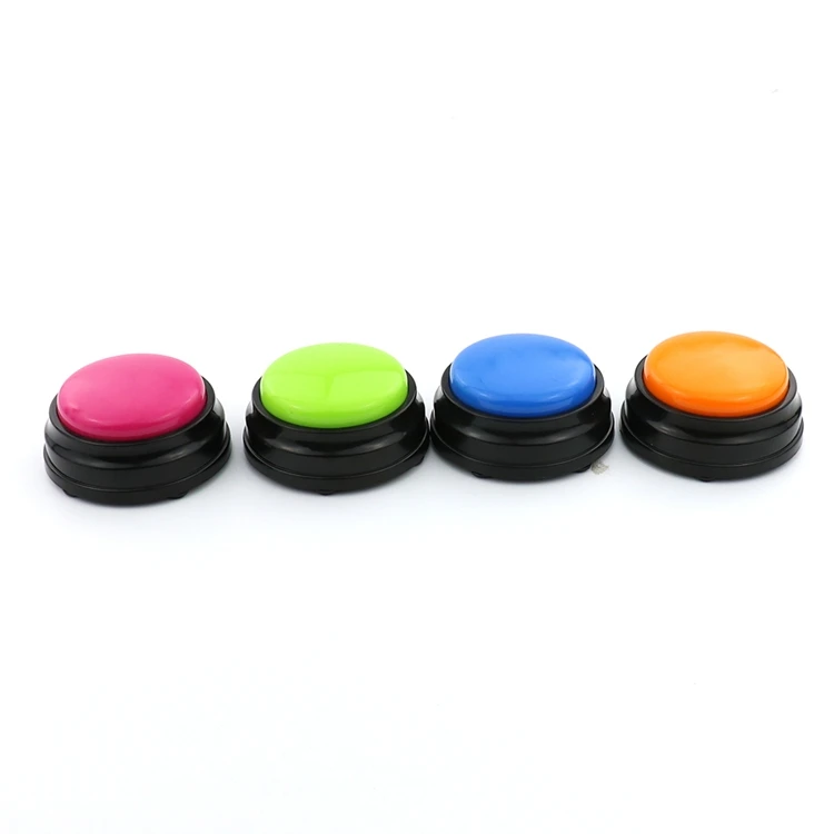 
Free sample custom led flashing sound button recordable buzzer talking for education Toys 