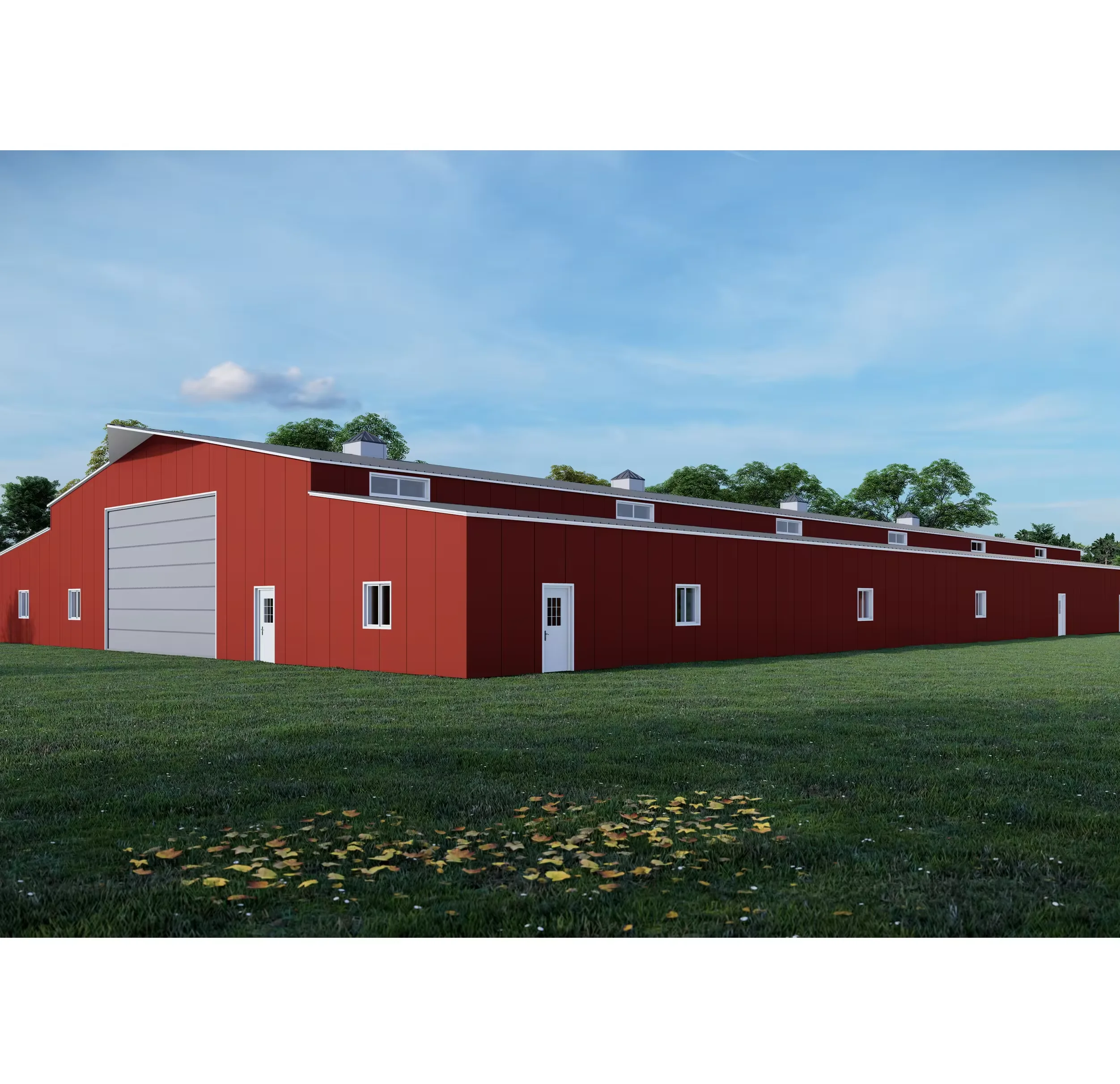 Modern Industrial Design Prefabricated Workshop Low-Cost Steel Structure Container Sandwich Panel House Office Shop Carport