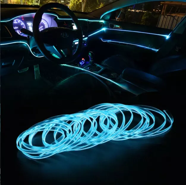 Popular EL Car Styling Cold Light Ambient Lamp Car LED Neon Interior Atmosphere Ambient Light Strip for other car lights