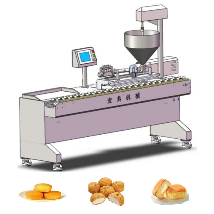 Automatic Cupcake Injection Machine Bread Blueberry sauce filling mayonnaise Injecting Machine