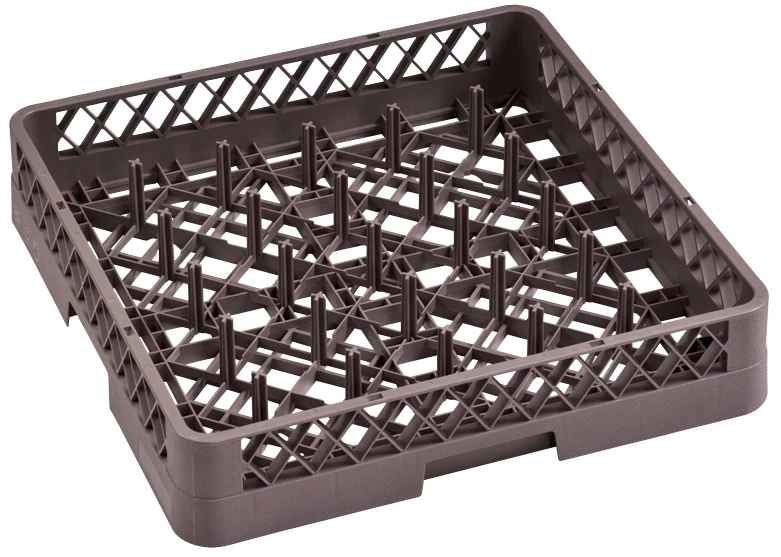 Multifunctional 100 Extender Full-size Plastic & Gray Glass Rack Dish Flatware Storage Holders 25 Compartment Kitchen Rack