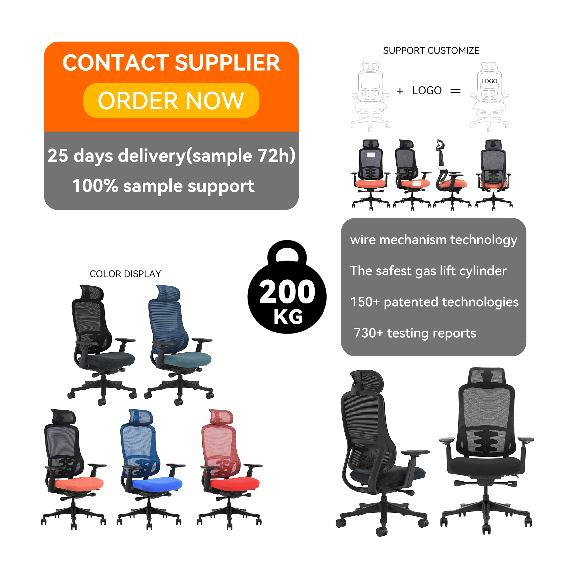 Vaseat S3-BH Ergonomic Office Chair with Velvet Upholstery and Stair Lift High Back Design for Comfort and Style