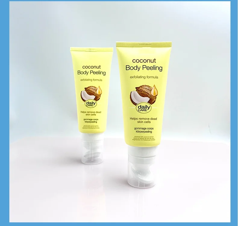 100ml silicone brush head facial cleanser hose package cleansing and exfoliating gel hose cosmetics