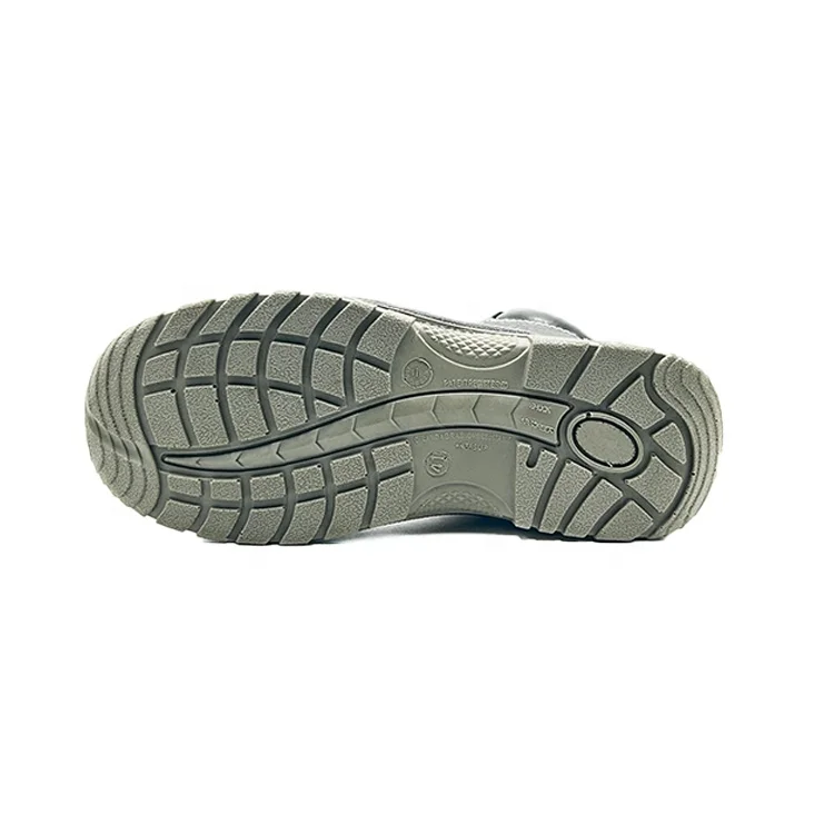 Industrial Anti slip oil resistant steel toe safety footwear protection farm no lace safety shoes with zipper