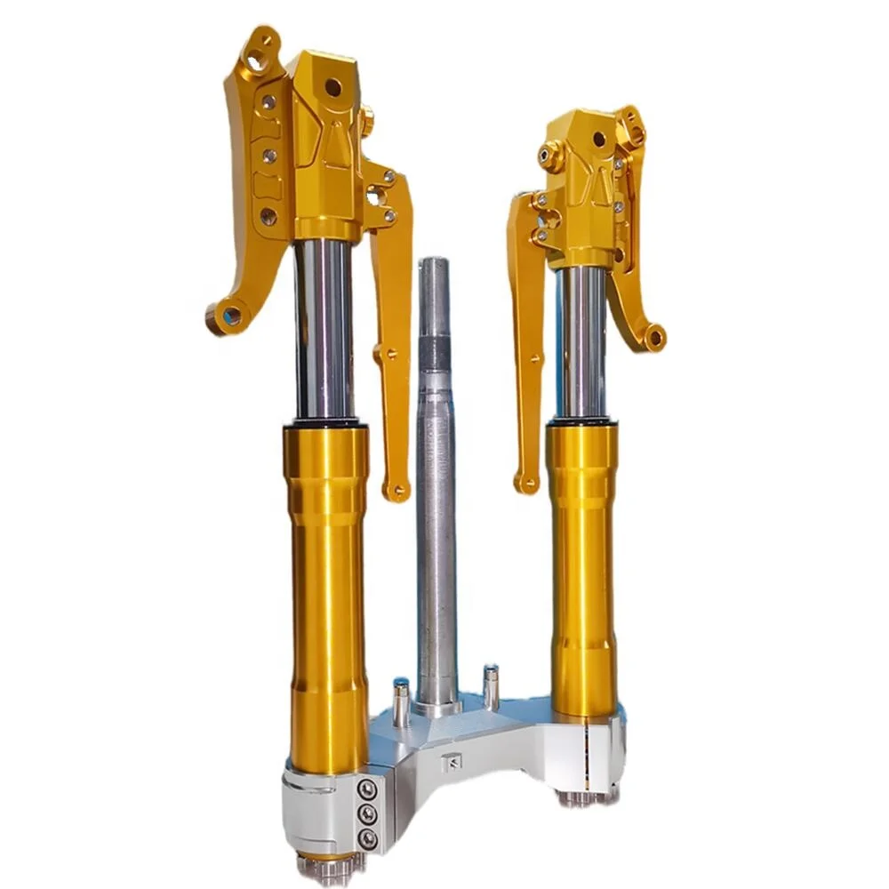 CNC 7075 Alu modification scooter ADJUSTABLE UP SIDE DOWN FRONT FORK SET WITH STEERING T BRACKET (48MM) for YAMAHA NVX Aerox 155