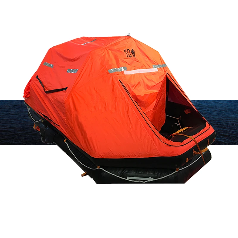 Marine Safety And Life-saving Equipment Inflatable Self-righting Life Raft On Board