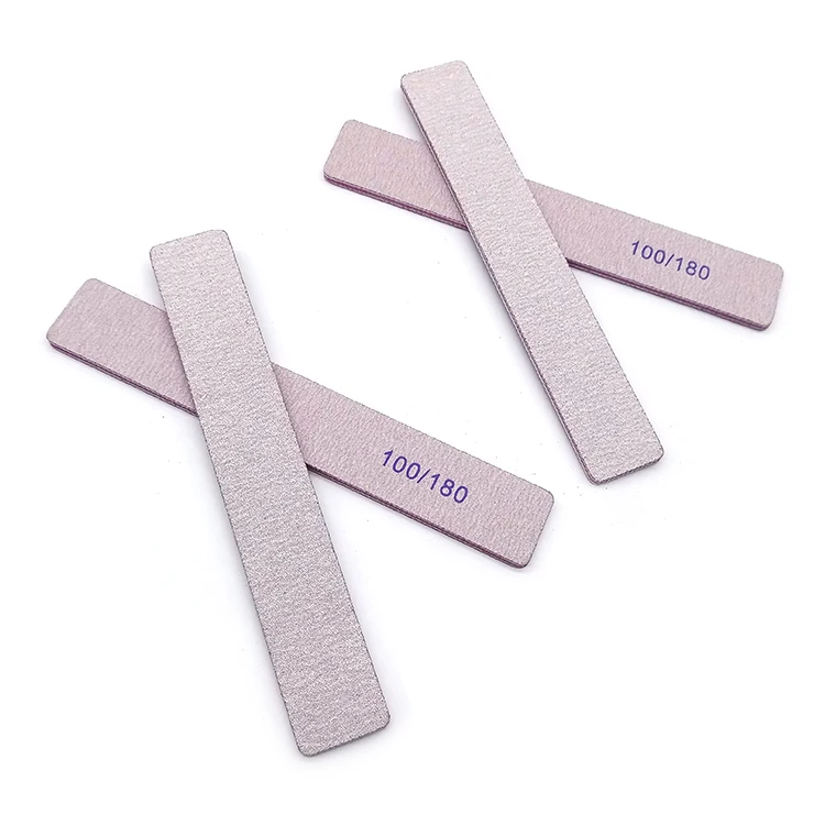 Logo customized rectangle zebra 100 180 grit nail files