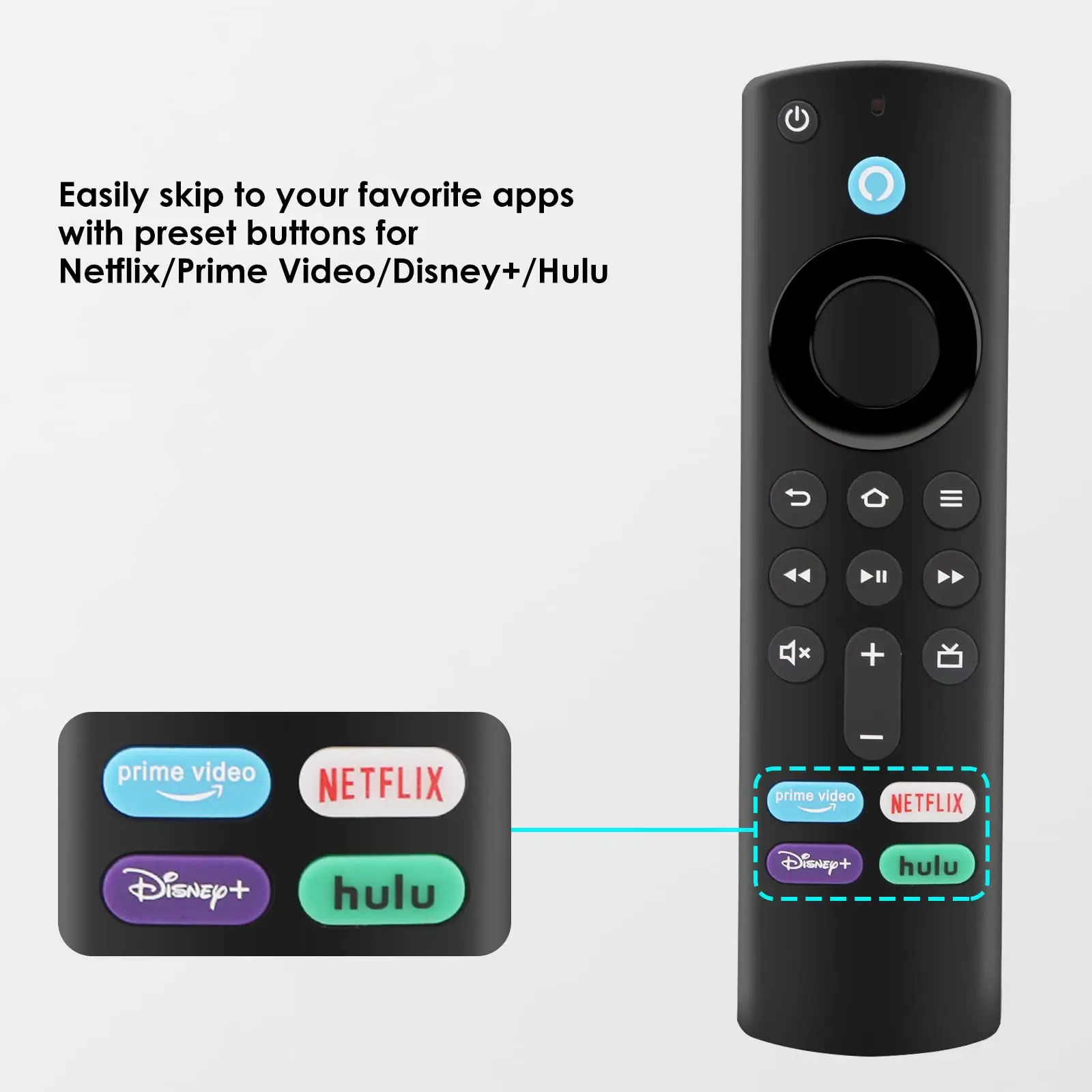 Smart Fire TV Stick 4K Max L5B83G Alexa 3rd Gen Universal Voice Firestick Remote Control