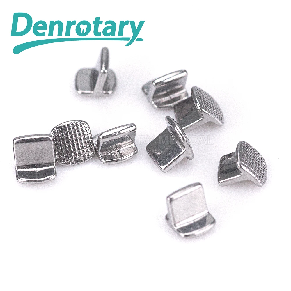 dental material orthodontic round/rectangle base sapphire  multl button dental weldable lingual button