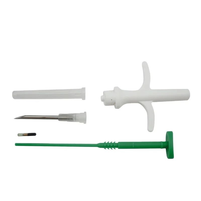 Оптовая продажа 2,12*12 мм 125 кГц RFID стеклянная этикетка со шприцем для идентификации животных домашних животных, собак, кошек, свиней и мышей