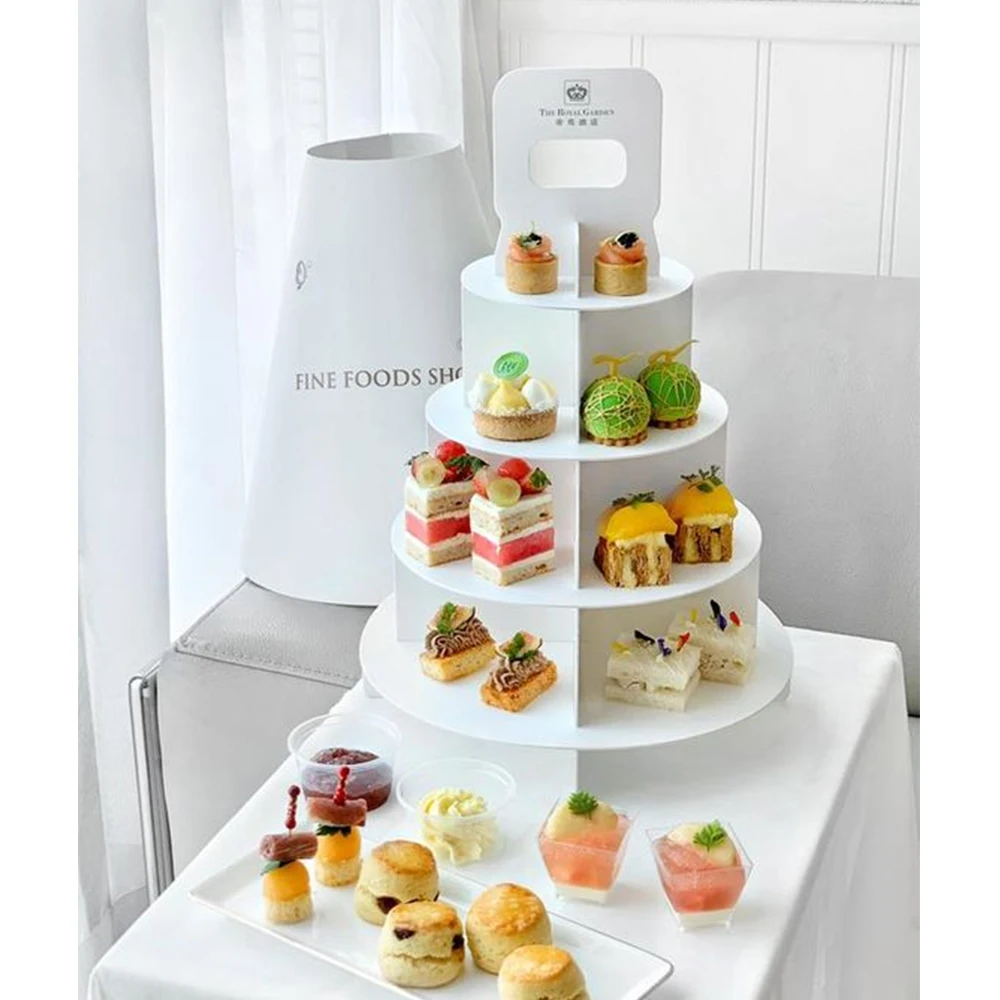 Afternoon Tea Cake Pastry Box Mousse Cake Dessert Display Packaging Boxes Food and Pastries Cupcake Macaron Cookies window lid