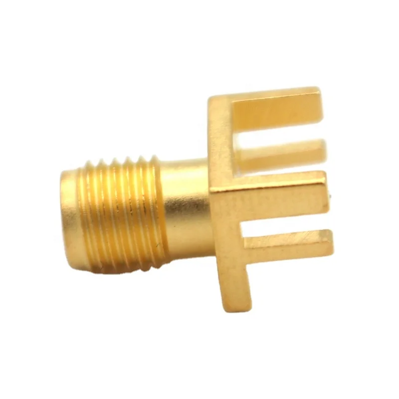 SMA Jack Female Straight RF connector for PCB Edge Mount