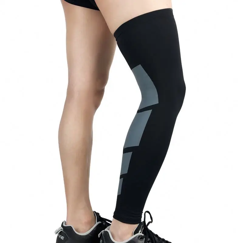 Sports Basketball long Leg Sleeves Knee Support brace compression calf support for men and women