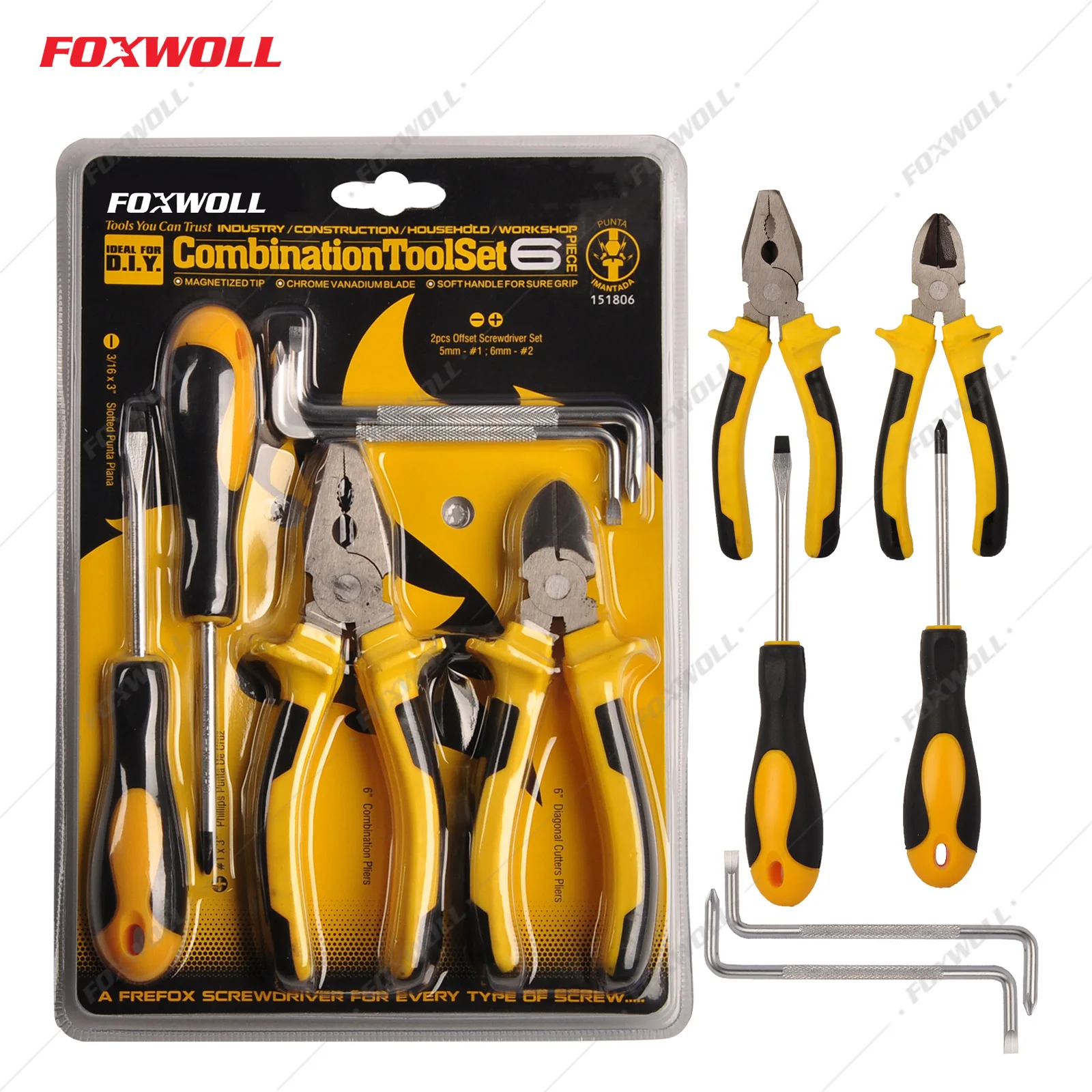 Заводская разумная цена отвертка с крестообразными и шлицевыми наконечниками Набор комбинированных отверток двойной