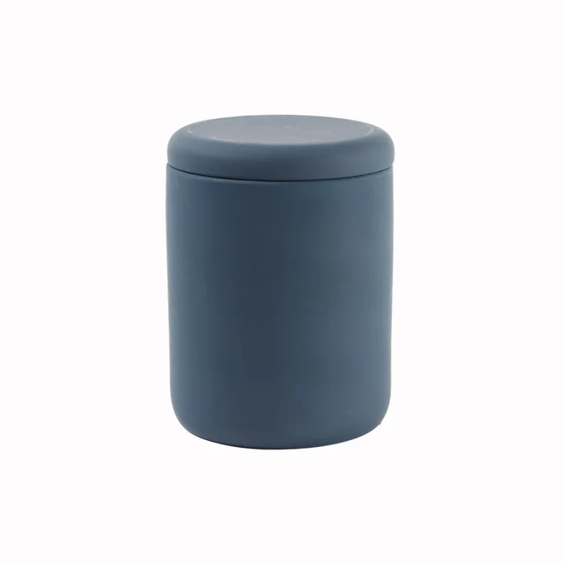 Engraved customized empty ceramic candle jars 8 oz 10.5 oz 12.5 oz luxury ceramic candle vessels