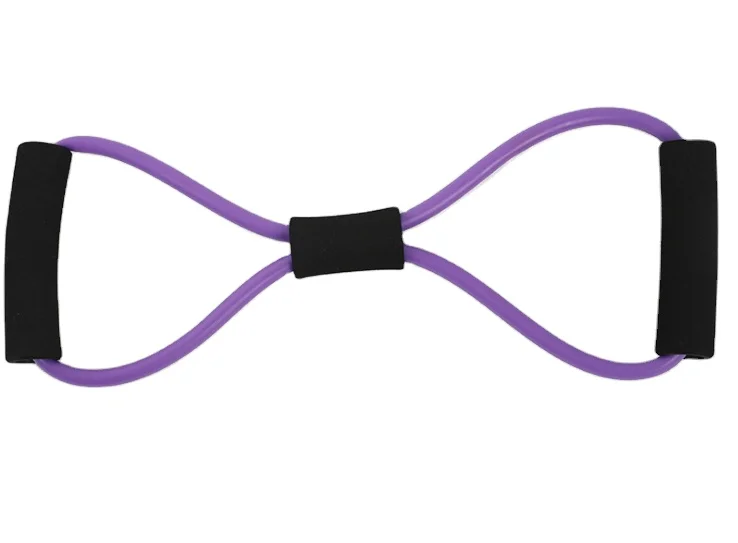 Wholesale Pilates Exercise Band 8 Shape Fitness Gym Bands 8 Shape Elastic Resistance Bands