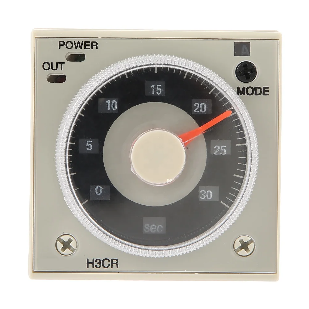 H3CR A Delay Timer Relay 0.5S 300H Knob Control Time Relay 11 Pin AC220V