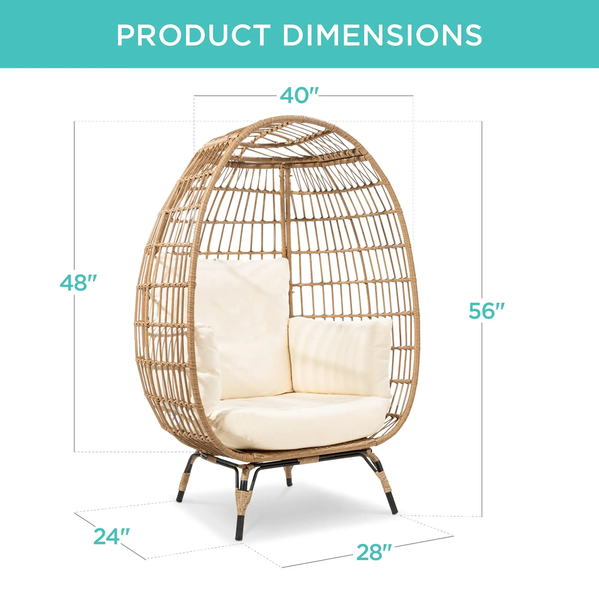 Wholesale  Wicker Rattan Furniture Patio Swing Outdoor Farmhouse Equipment Swings for Garden