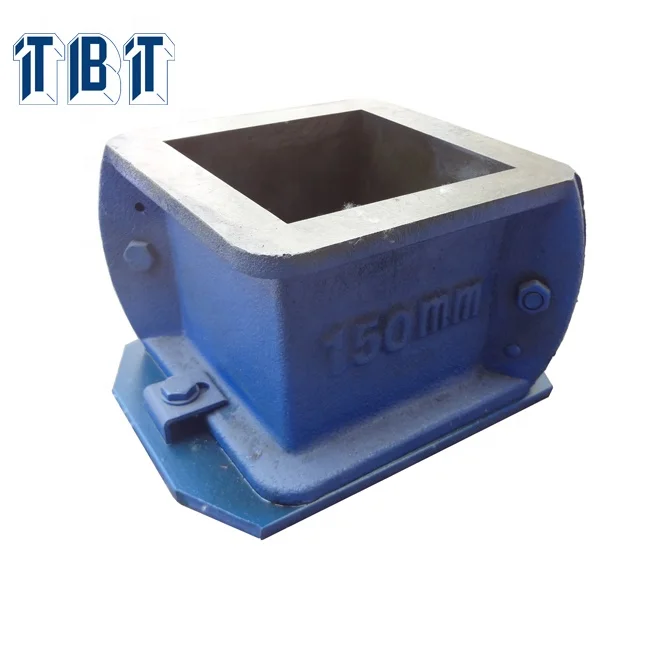 T-BOTA тяжелый вес состоит из четырех частей 150 мм чугунные Cube пресс-форм из бетона/Цемента Литейных Форм для тестирования, бетонная чугунная пресс-формы
