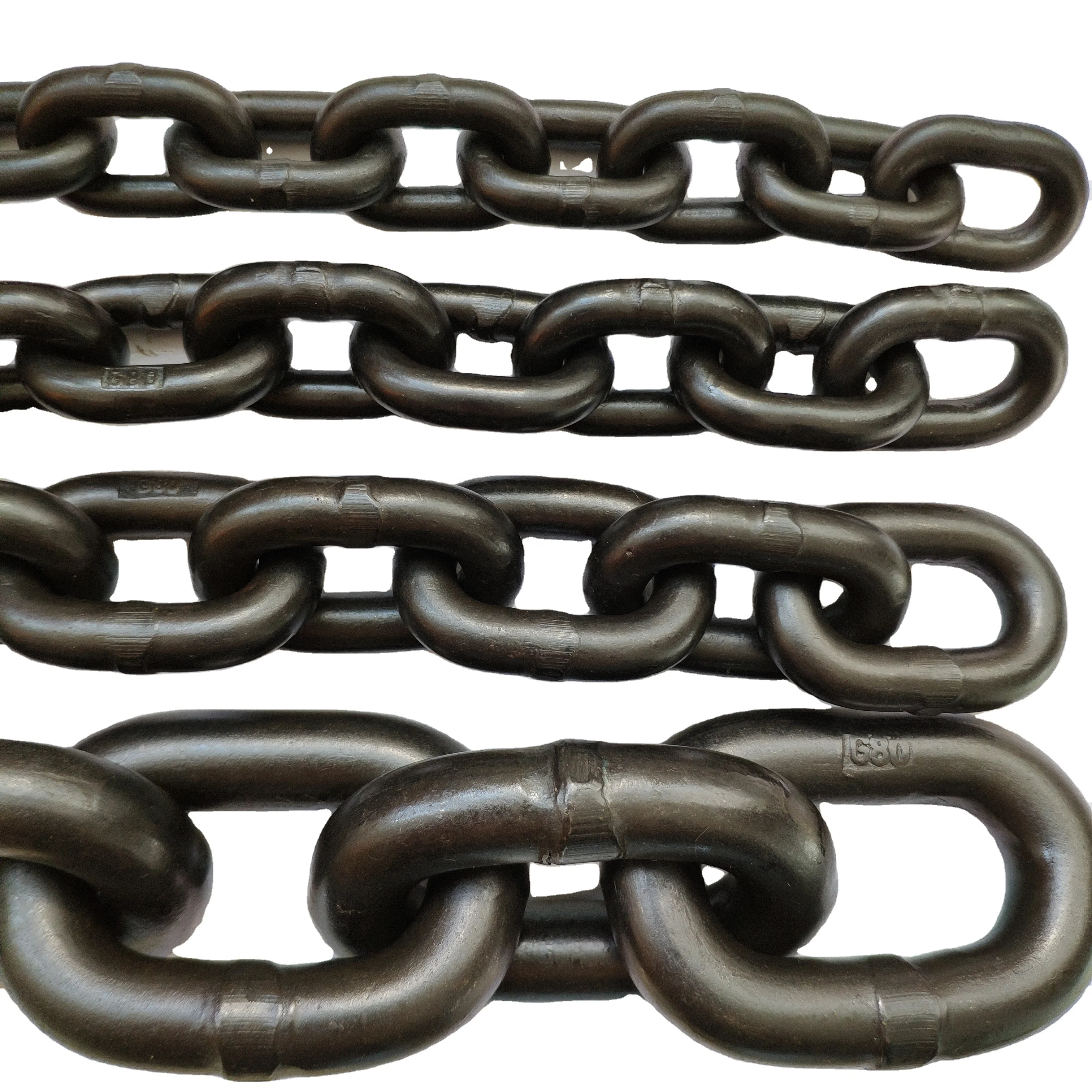 Linyi Factory 12MM High Strength Alloy Steel 20Mn2A Oxidized Black G80 Chain
