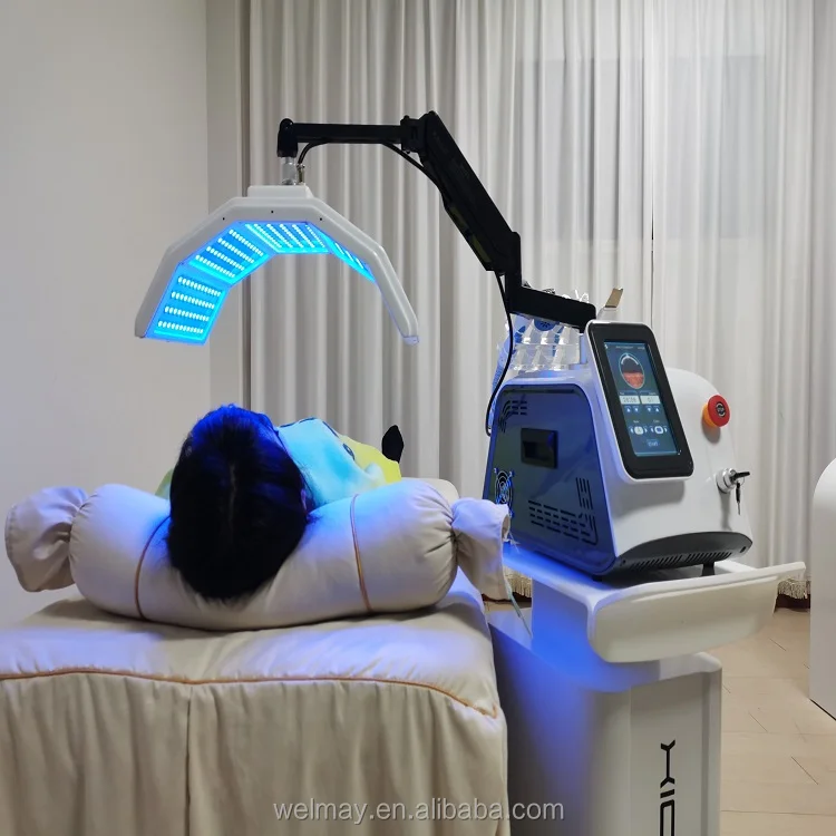 Newest Design Oxygen Jet Series Professional Pdt Led Light Therapy Whitening Equipment Collagen Led Light Therapy Mask