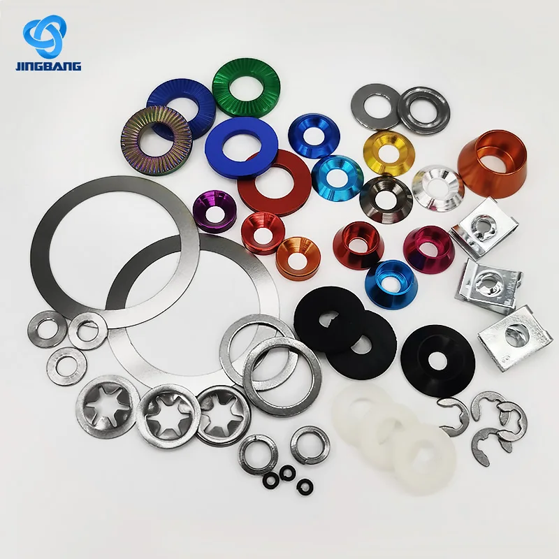 Arruela colada m14 Rondelle En U M8  Arruela Anel de pressao Porcelana Pom Arruelas de paralama simples Monel 400 M7 Lilae