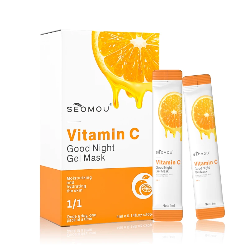 SEOMOU Skin Care organic whitening hydrating collagen Vitamin C Good Night Gel Mask