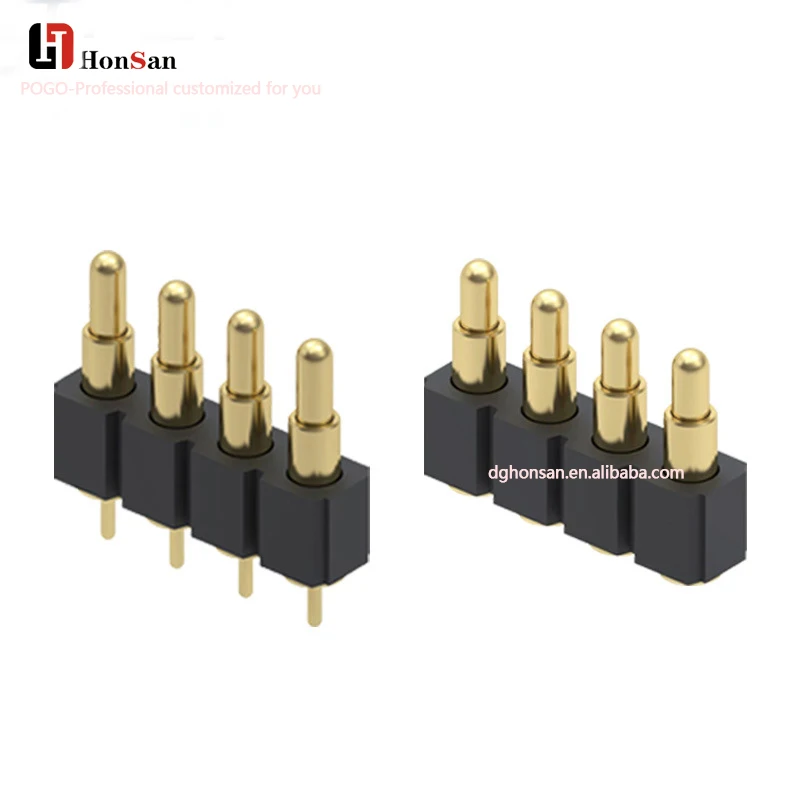 Smart Custom Samtec Magnetic Gold Plated Brass Connectors Smt Dowel Pin Spring Load Pogo Pin