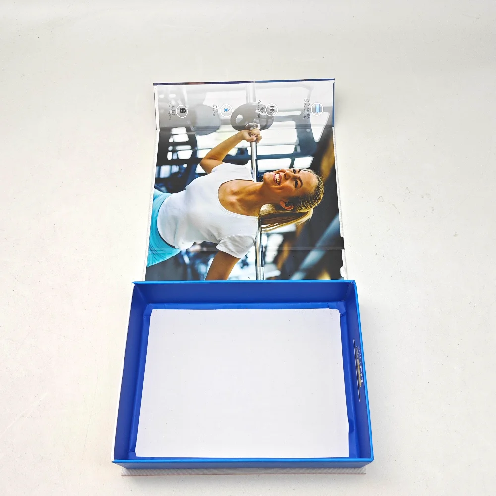 Custom Logo 4 CMYK Flip Cover Box Earphone Packaging Box with Magnet