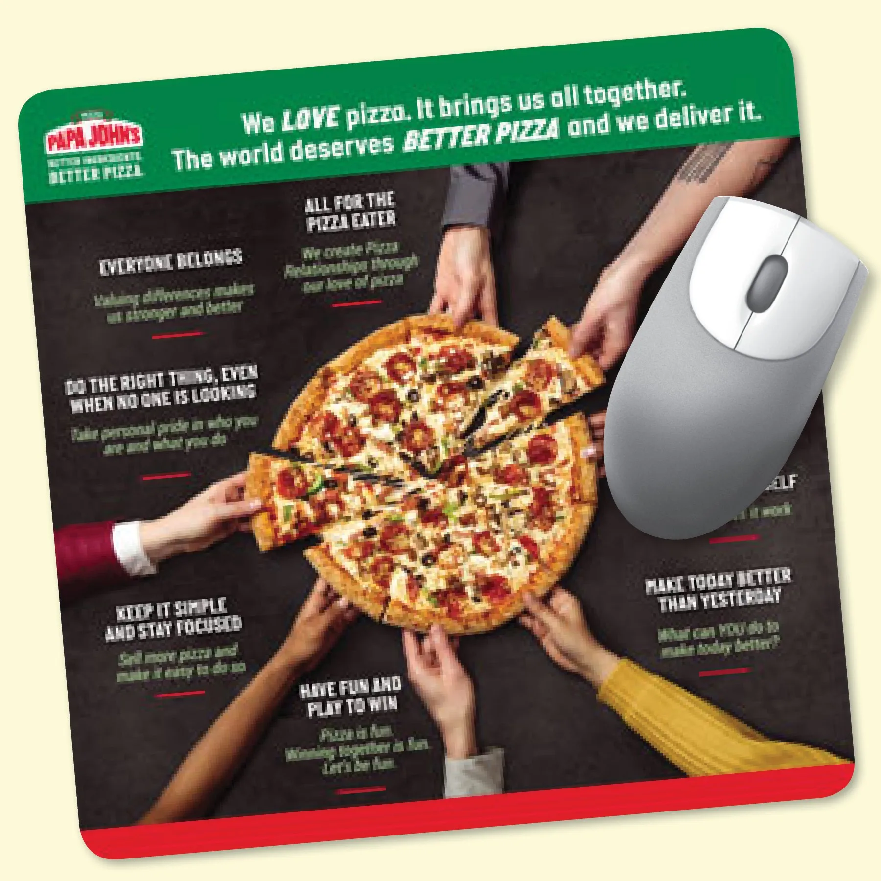 Wholesale Custom Shape OEM natural rubber foam Fabric ergonomic mousepad Personalised Free sample Mouse pad Mat With Logo Print