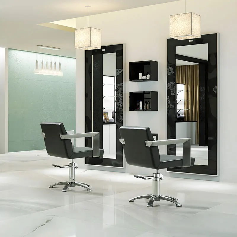 Beauty Salon Mirror Custom Design Barber Unit Stations Furniture Mirror