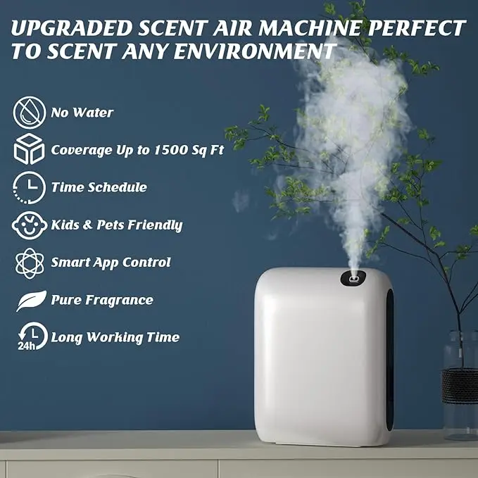 Wall Mounted Mini Smart Long Battery Life 200ML Essential Oil OV-2 Factory Direct Sale Scent Aroma Diffuser Machine