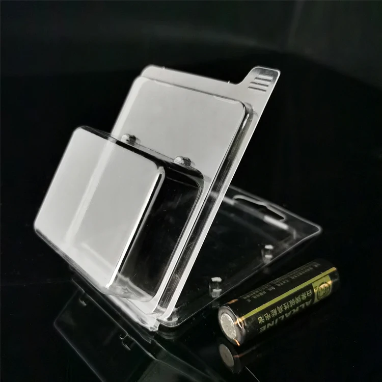 Ready model pvc pet transparent plastic clamshell blister packaging box for charger in stock wholesale