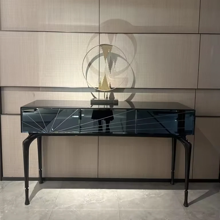 Alba Decoration Table Luxury Living Room Furniture Modern Design Porch Control Cabinet for Villa Entrance Corridor Console