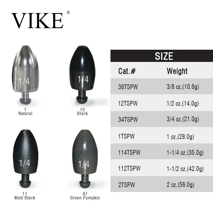 Wholesale Pure Tungsten Punch Fishing Weight